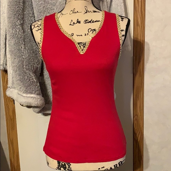 Lemon Kiss Tops - Brand New! Sequenced Dressy Tank